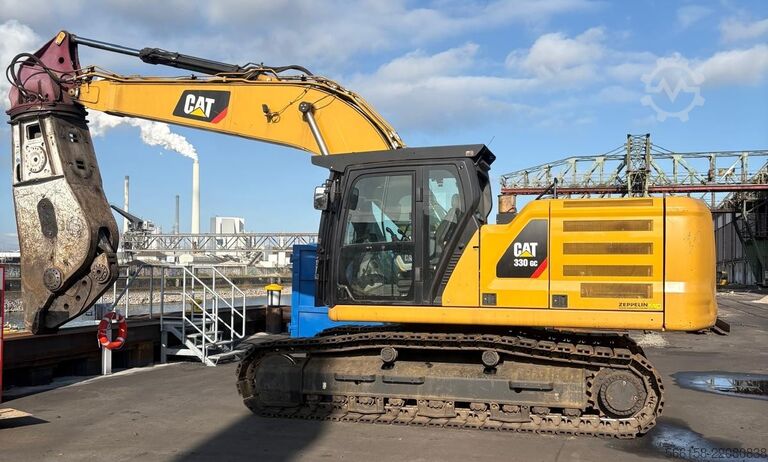 Kettenbagger mit Schrottschere Caterpillar 330 GC