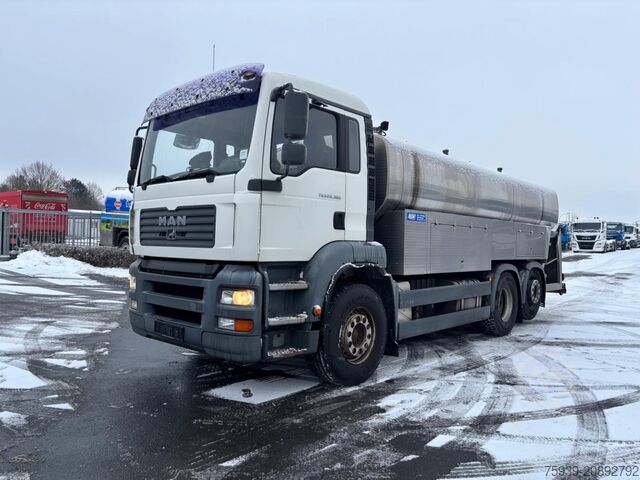 Tanker truck MAN TGA 26.360  Edelstahltankaufbau