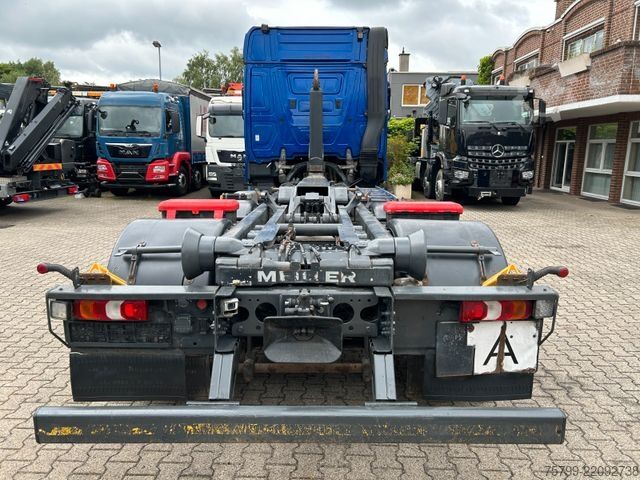 Roll-off tipper truck MERCEDES-BENZ 2551 Actros MEILLER Abroller 6x2