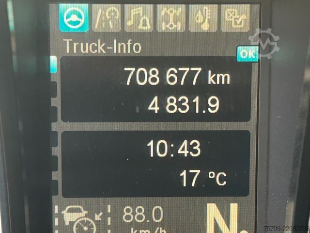 Roll-off tipper truck MERCEDES-BENZ 2551 Actros MEILLER Abroller 6x2