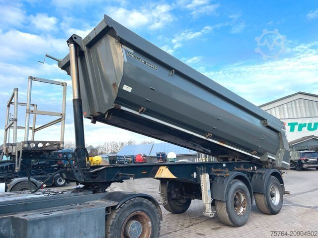 Tipper semitrailer MEILLER 20m³Kurz Kippauflieger / HYDRAULISCHE KLAPPE/