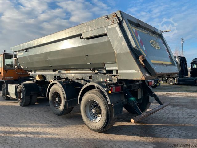 Tipper semitrailer MEILLER 20m³Kurz Kippauflieger / HYDRAULISCHE KLAPPE/