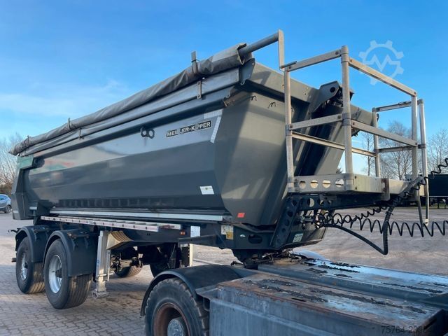 Tipper semitrailer MEILLER 20m³Kurz Kippauflieger / HYDRAULISCHE KLAPPE/