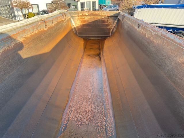 Tipper semitrailer MEILLER 20m³Kurz Kippauflieger / HYDRAULISCHE KLAPPE/