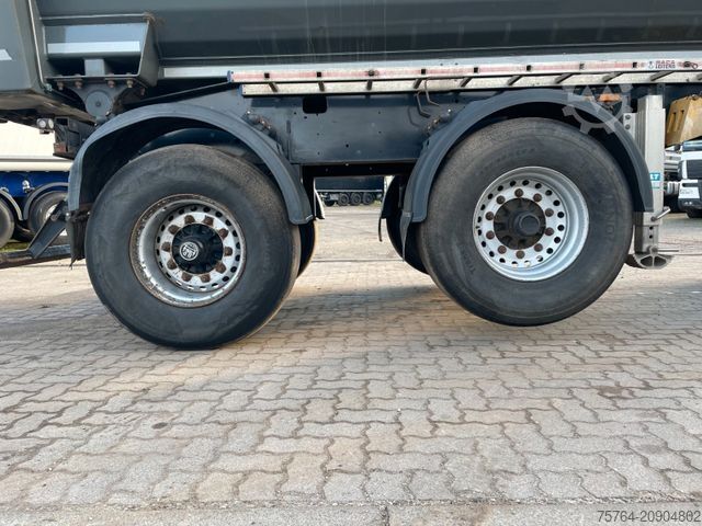 Tipper semitrailer MEILLER 20m³Kurz Kippauflieger / HYDRAULISCHE KLAPPE/