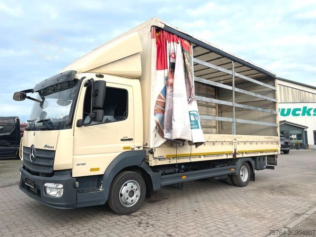 Curtain sider van MERCEDES-BENZ 818 Atego/6,10m Pritsche/Schiebplane/MBB LBW