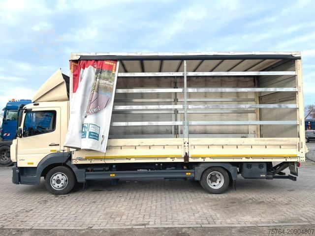 Curtain sider van MERCEDES-BENZ 818 Atego/6,10m Pritsche/Schiebplane/MBB LBW