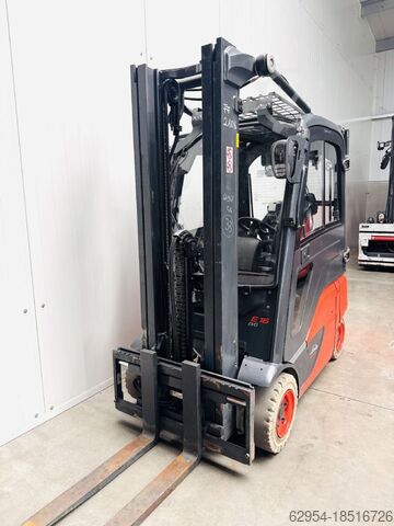 Electric 4-wheel forklift Linde E 16 P-02 EVO Triplex Kabine STVO