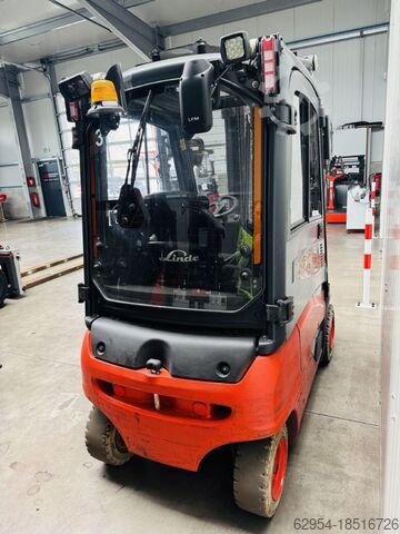 Electric 4-wheel forklift Linde E 16 P-02 EVO Triplex Kabine STVO