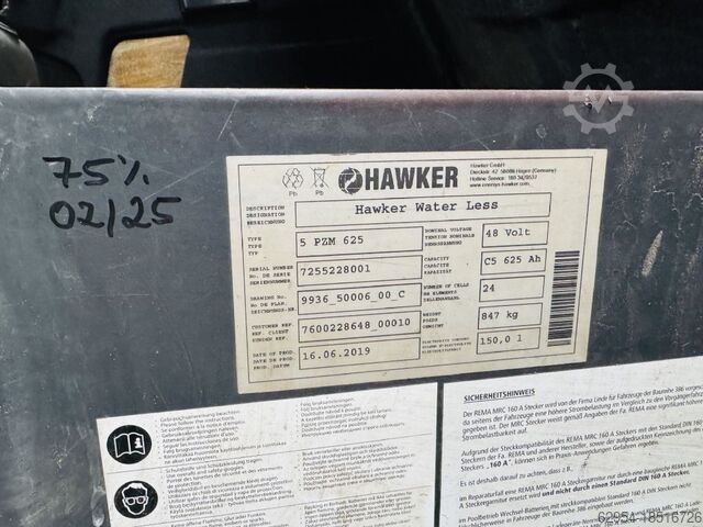 Electric 4-wheel forklift Linde E 16 P-02 EVO Triplex Kabine STVO