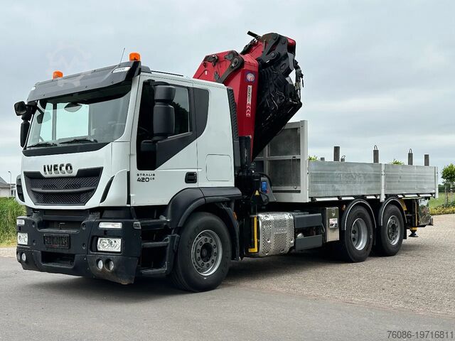 Crane truck Iveco Stralis 420 2015!!TRUCK HMF50TM/FLY-JIB! WINCH/...