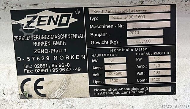 Shredder Zeno ZTLL 1400x1600