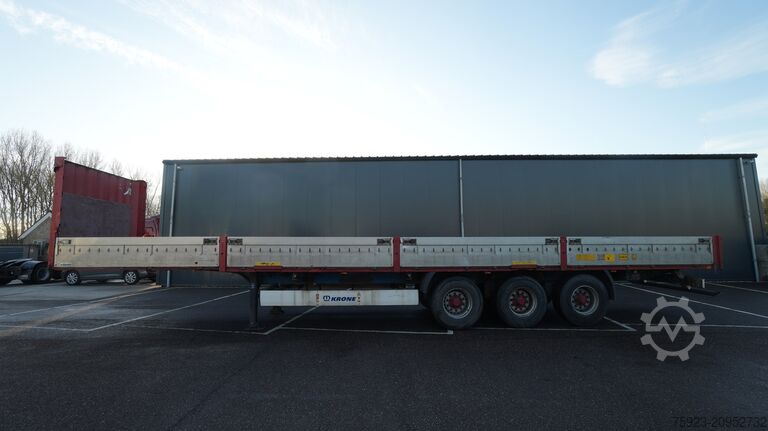 Loading platform Krone 3 AXLE OPEN BOX TRAILER WITH ALU SIDE BOARDS
