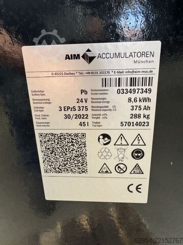 Drive battery AIM 24V Batterie 375 AH Bj.2022 80%