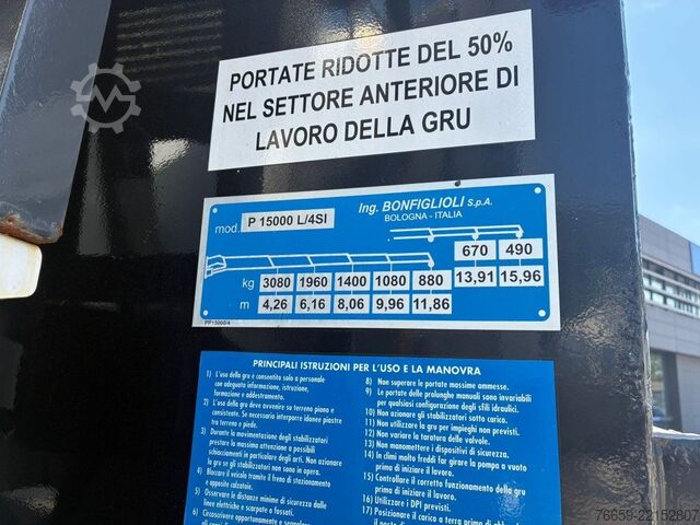 Truck mounted crane MERCEDES-BENZ Actros 2544 cassonato + gru Bonfiglioli