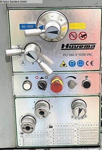 Drehmaschine-konventionell-elektronisch HUVEMA HU 360 x 1000 VAC