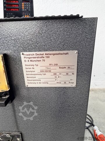 Werkzeugfräsmaschine - Universal DECKEL FP 1 - 2101 Aktiv