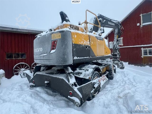 Wheel excavator Volvo EW160D wheeled excavator with elevating cab and so