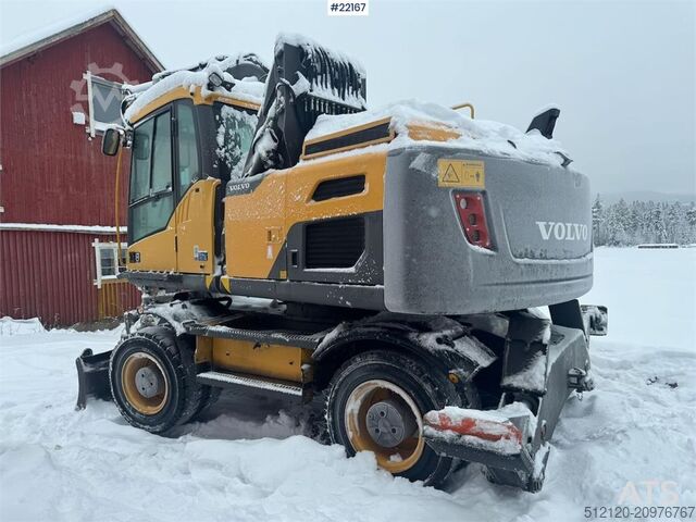 Wheel excavator Volvo EW160D wheeled excavator with elevating cab and so