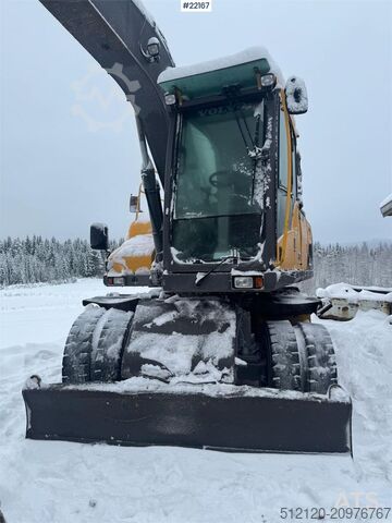 Wheel excavator Volvo EW160D wheeled excavator with elevating cab and so