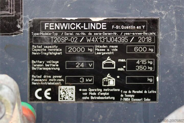 Pallet truck Linde T 20 SP