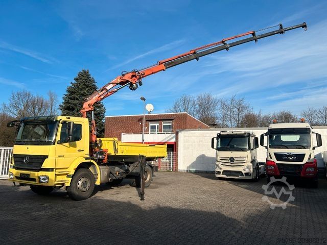 Tipper truck MERCEDES-BENZ 1833 Axor 3Skipper + ATLAS Kran + Seilwinde 4x2