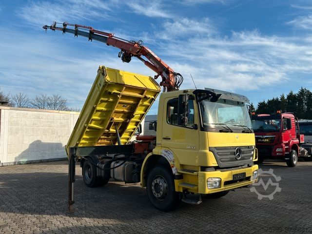 Tipper truck MERCEDES-BENZ 1833 Axor 3Skipper + ATLAS Kran + Seilwinde 4x2