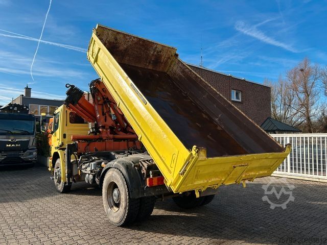Tipper truck MERCEDES-BENZ 1833 Axor 3Skipper + ATLAS Kran + Seilwinde 4x2