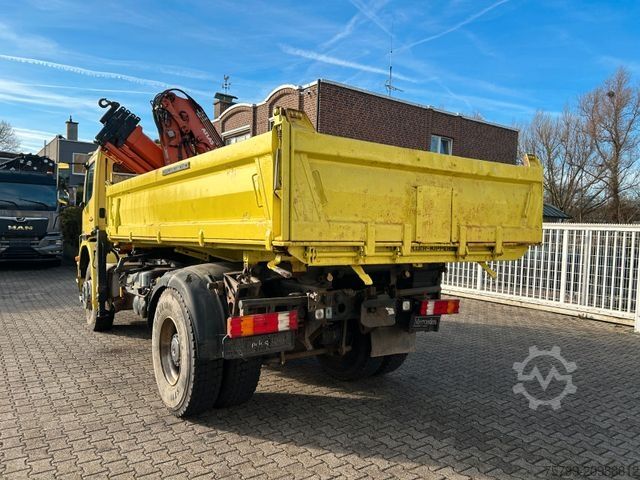 Tipper truck MERCEDES-BENZ 1833 Axor 3Skipper + ATLAS Kran + Seilwinde 4x2