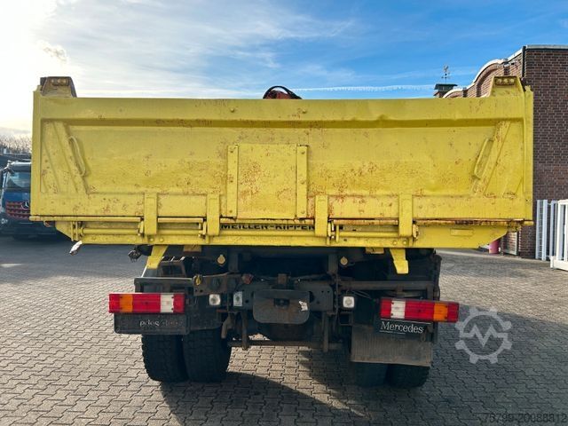 Tipper truck MERCEDES-BENZ 1833 Axor 3Skipper + ATLAS Kran + Seilwinde 4x2