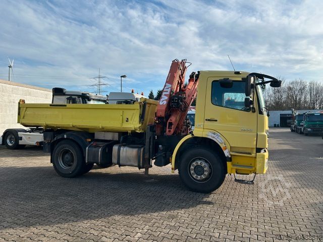 Tipper truck MERCEDES-BENZ 1833 Axor 3Skipper + ATLAS Kran + Seilwinde 4x2