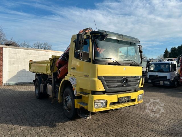 Tipper truck MERCEDES-BENZ 1833 Axor 3Skipper + ATLAS Kran + Seilwinde 4x2