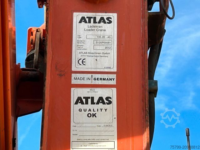 Tipper truck MERCEDES-BENZ 1833 Axor 3Skipper + ATLAS Kran + Seilwinde 4x2