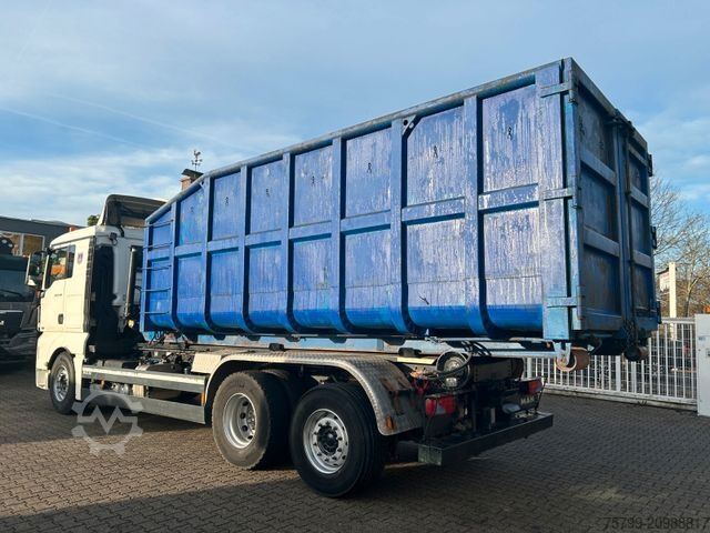 Truck mounted crane MAN 26.480 TGX Wechselsystem Abroller+Kran+Container