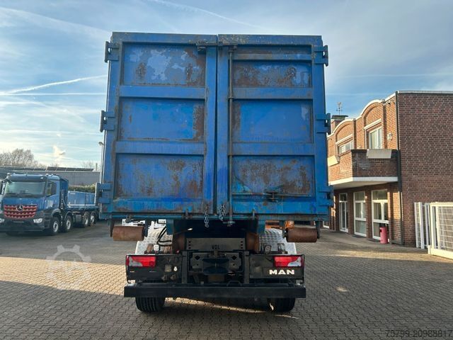Truck mounted crane MAN 26.480 TGX Wechselsystem Abroller+Kran+Container