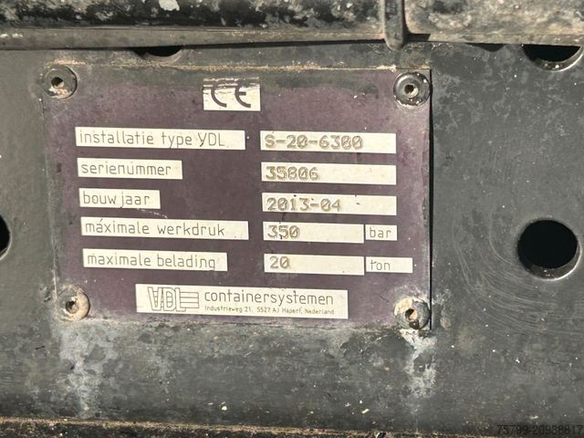 Truck mounted crane MAN 26.480 TGX Wechselsystem Abroller+Kran+Container