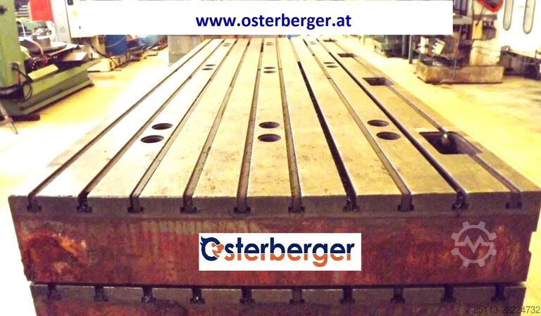 Clamping plates with T-slots - 4 pieces  5000x2000x400