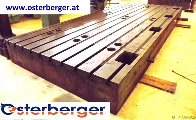 Clamping plates with T-slots - 4 pieces  5000x2000x400