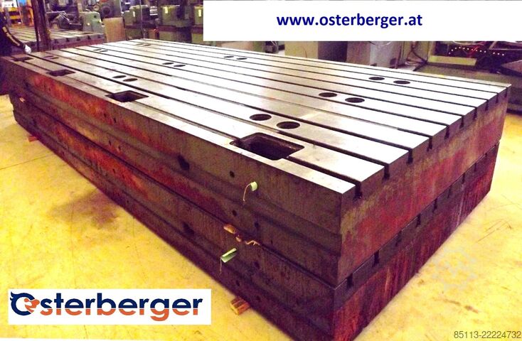 Clamping plates with T-slots - 4 pieces  5000x2000x400