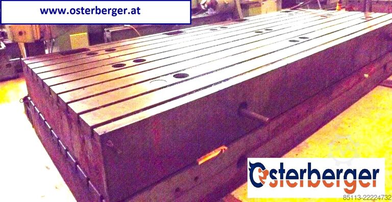 Clamping plates with T-slots - 4 pieces  5000x2000x400