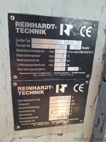 Insulating glass making machine Reinhardt ECOSTAR 250