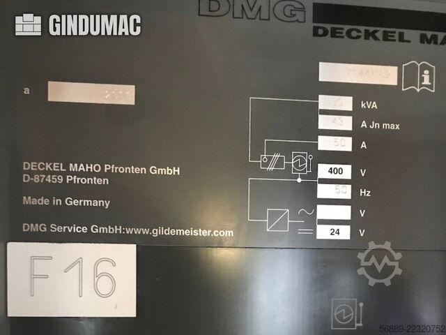 DMG DECKEL MAHO DMU 100T DMG DECKEL MAHO DMU 100T