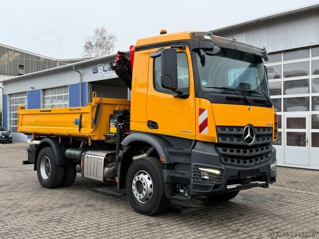 Kipper LKW MERCEDES-BENZ AROCS 1843 4x2 Kipper Kran Palfinger PK12.501