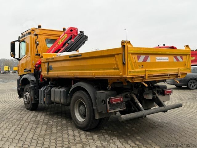 Kipper LKW MERCEDES-BENZ AROCS 1843 4x2 Kipper Kran Palfinger PK12.501