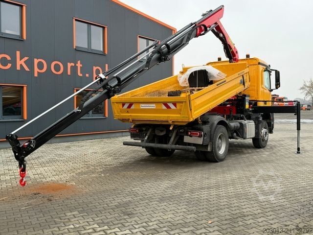 Autokran MERCEDES-BENZ AROCS 1843 4x2 Kipper Kran Palfinger PK12.501