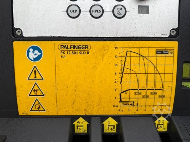 Autokran MERCEDES-BENZ AROCS 1843 4x2 Kipper Kran Palfinger PK12.501
