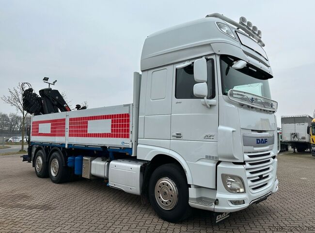 Truck mounted crane DAF XF 510 LL/ Retarder/ Hiab 262 E-8+Funk+5+6 Kreis