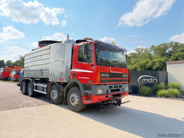 Vacuum tank truck DAF CF 85.430 8x4 Saug-Druck Kombispüler