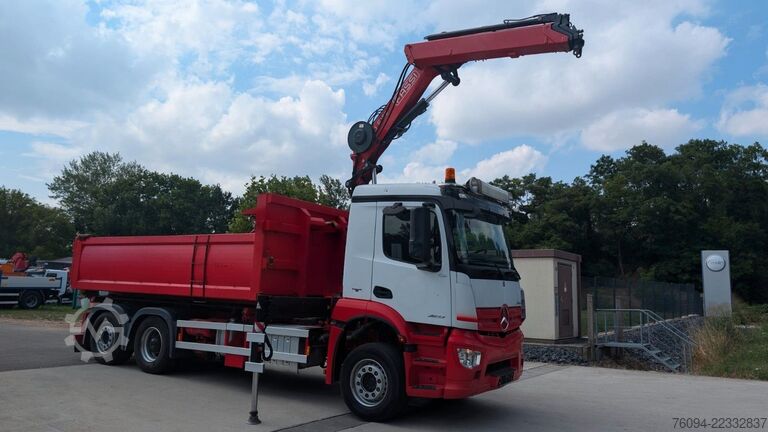 Tipper truck MERCEDES-BENZ Arocs 2532 Kipper Bordmatik KRAN lift/lenk