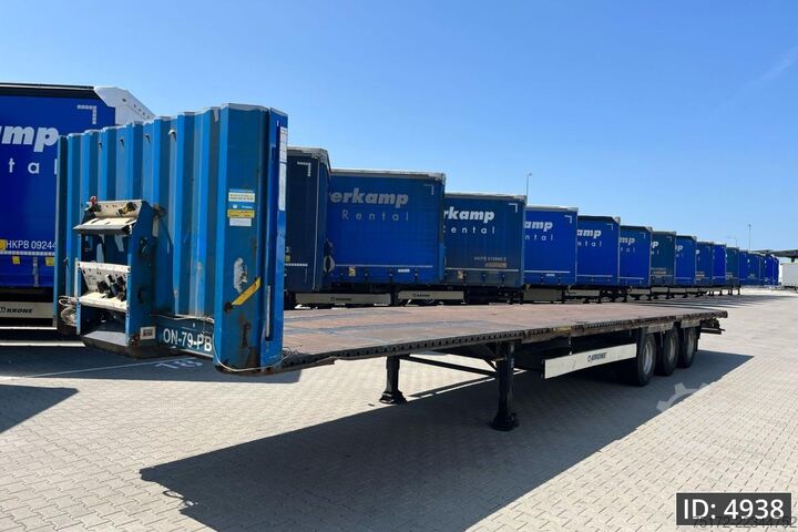 Platform trailer Krone SD Mega / Drum brakes